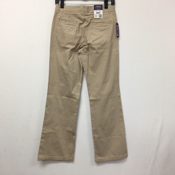 Izod Pants 16 Regular Khaki Easy Care Adjustable Waistband Waist NWT - Picture 3 of 4